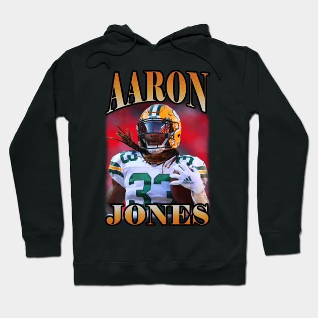 BOOTLEG AARON JONES Hoodie by hackercyberattackactivity